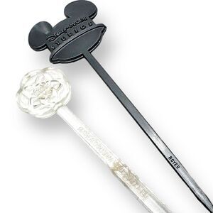 VINTAGE BAR DRINKS SWIZZLE STICK WALT DISNEY WORLD Epcot MGM Hors D’oeuvre Pick